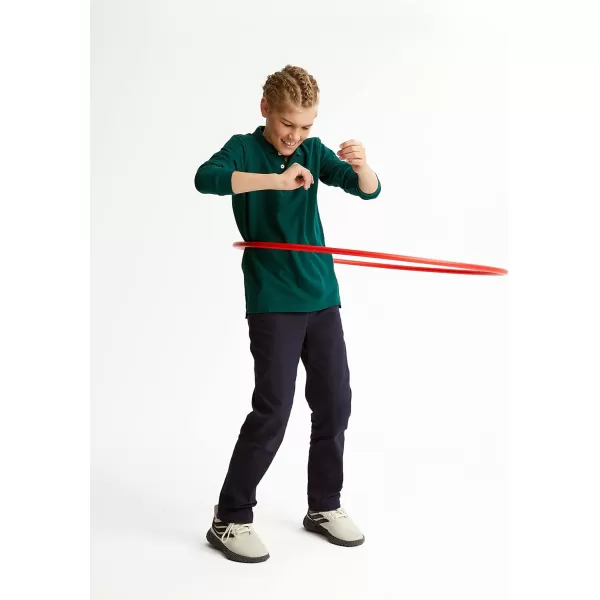 French Toast Boys' Adjustable Waist Straight Fit Stretch Twill Chino Pant