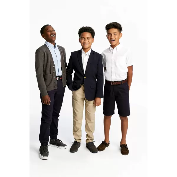 French Toast Boys' Expandable Collar Button Down Dress Shirt with Long Sleeves 