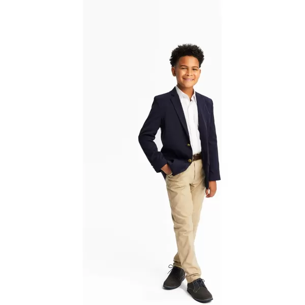 French Toast Boys' Expandable Collar Button Down Dress Shirt with Long Sleeves 