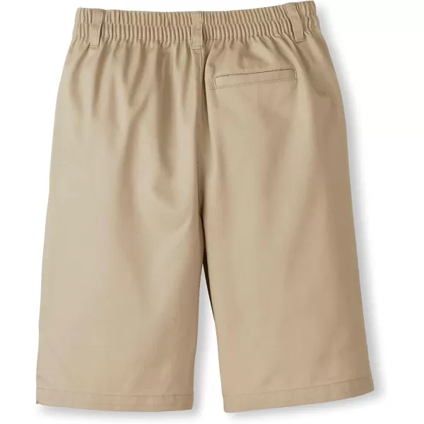French Toast Boys' Husky Pull-on Twill Shorts School Uniform for Kids