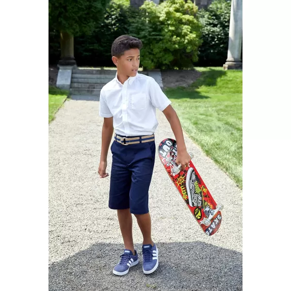 French Toast Boys' Husky Pull-on Twill Shorts School Uniform for Kids