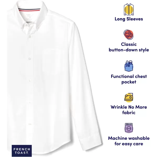 French Toast Boys' Long Sleeve Oxford Shirt 