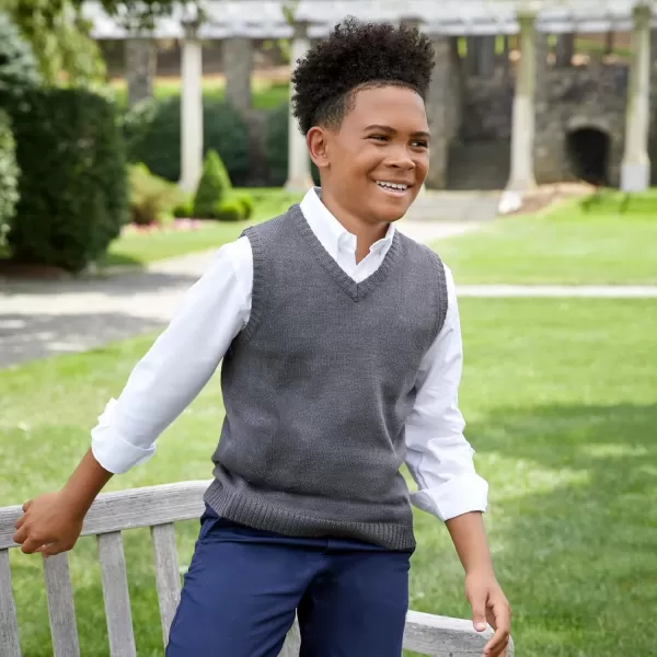 French Toast Boys' Long Sleeve Oxford Shirt 