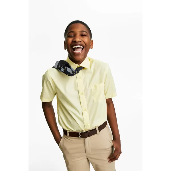 French Toast Boys' Short Sleeve Classic Poplin Dress Shirt 