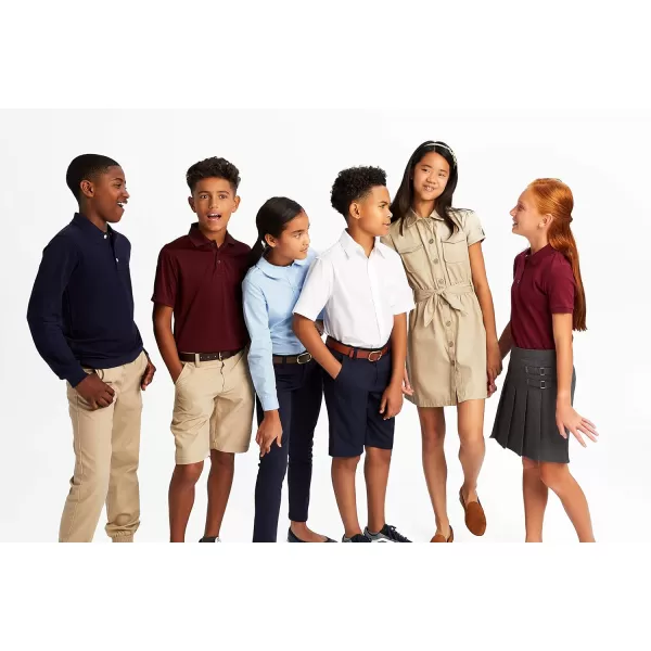 French Toast Boys' Short Sleeve Classic Poplin Dress Shirt 