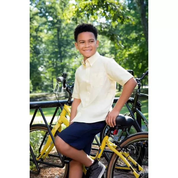 French Toast Boys' Short Sleeve Oxford Dress Shirt 