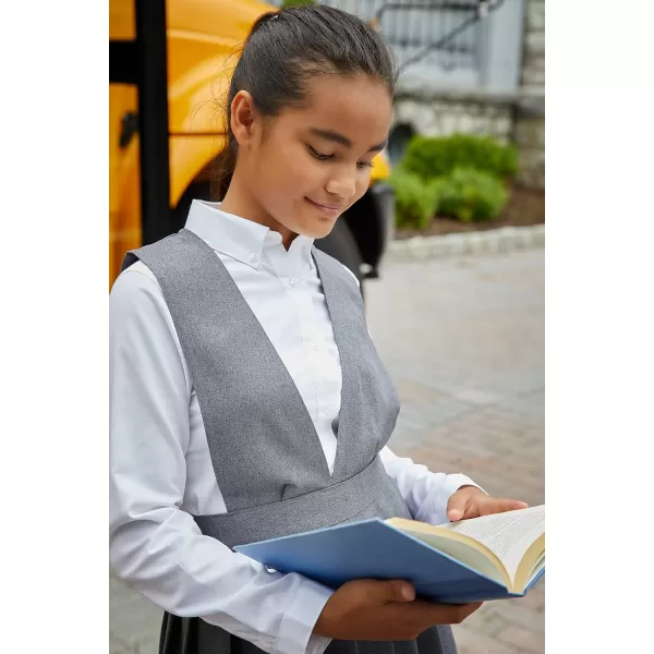 French Toast Girls' Long Sleeve Oxford Blouse