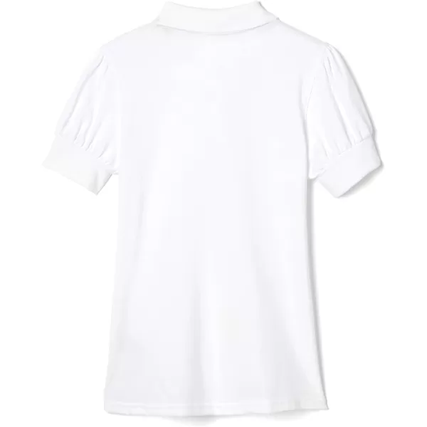 French Toast Girls Plus Size' Puff Sleeve Double Button Polo