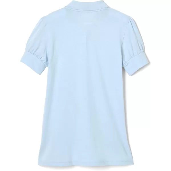 French Toast Girls Plus Size' Puff Sleeve Double Button Polo