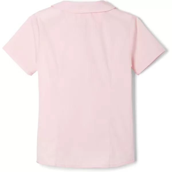 French Toast Girl's Short Sleeve Peter Pan Collar Blouse 