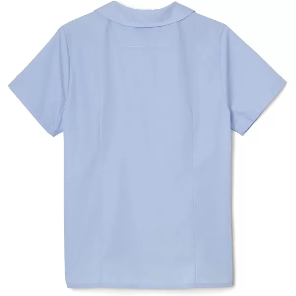 French Toast Girl's Short Sleeve Peter Pan Collar Blouse 