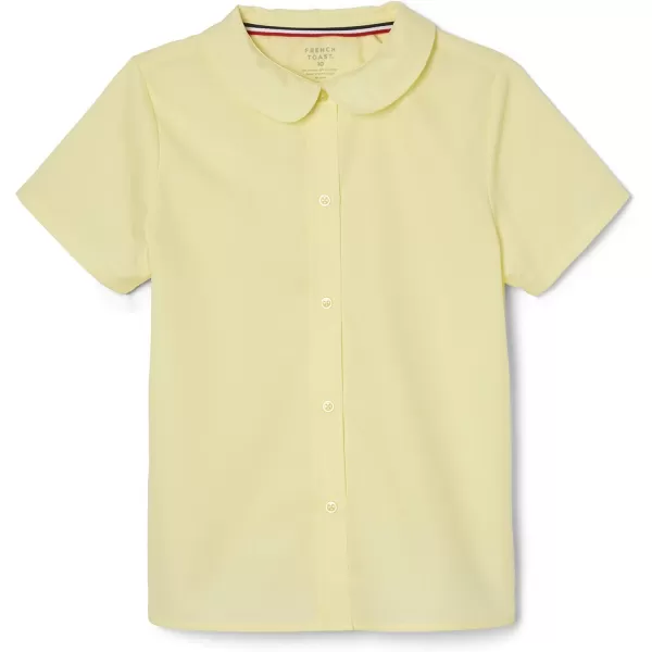 French Toast Girl's Short Sleeve Peter Pan Collar Blouse 
