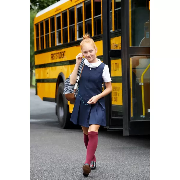 French Toast Girl's Short Sleeve Peter Pan Collar Blouse 
