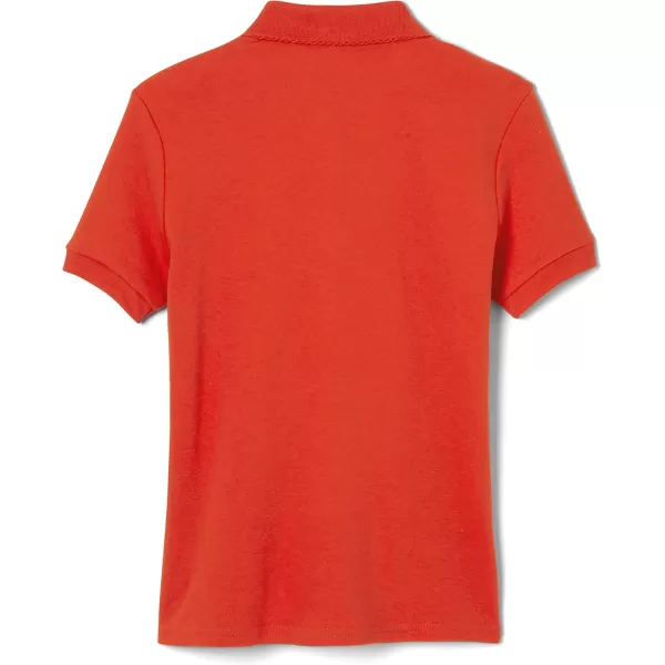 French Toast Girls' Short Sleeve Picot Collar Polo School Uniform Shirt 