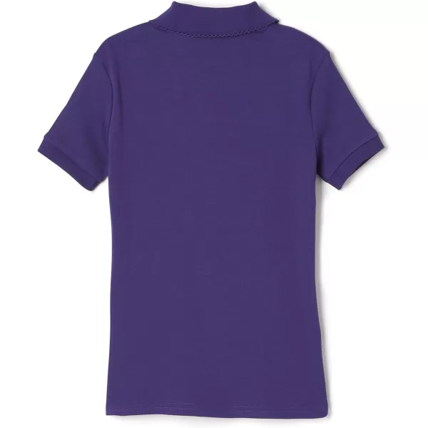 French Toast Girls' Short Sleeve Picot Collar Polo School Uniform Shirt 