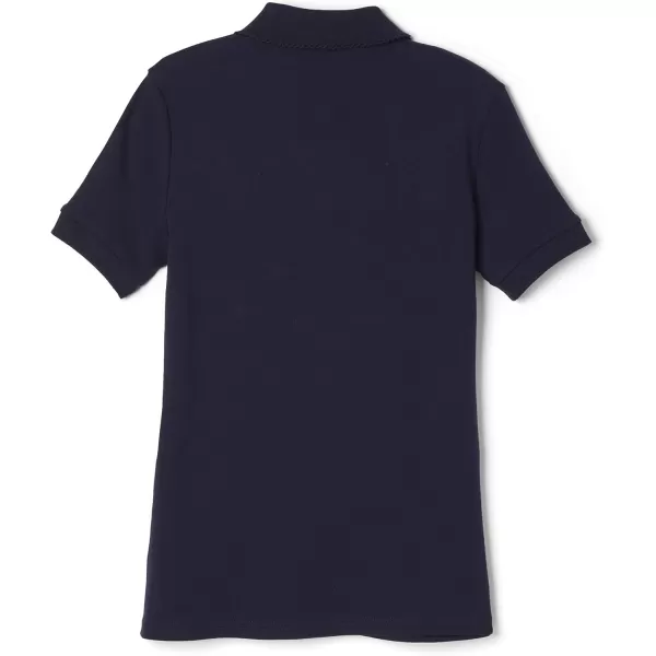 French Toast Girls' Short Sleeve Picot Collar Polo School Uniform Shirt 