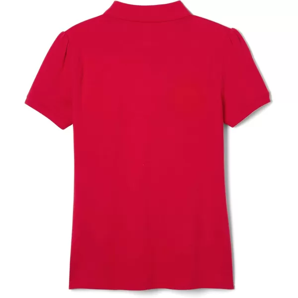 French Toast Girls' Short Sleeve Ruffle Polo