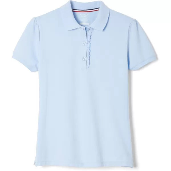 French Toast Girls' Short Sleeve Ruffle Polo