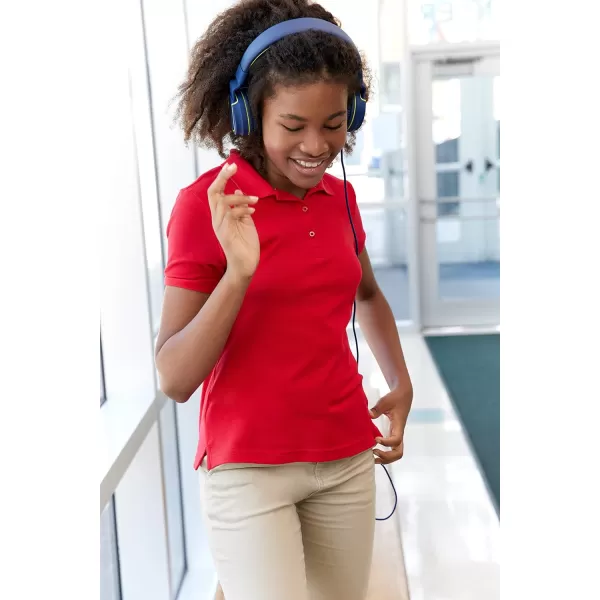 French Toast Girls' Short Sleeve Stretch Pique Polo Shirt