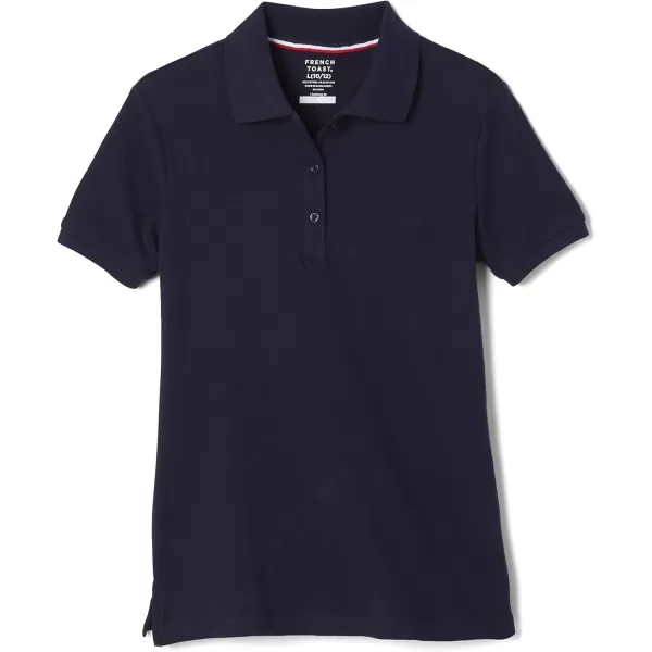 French Toast Girls' Short Sleeve Stretch Pique Polo Shirt