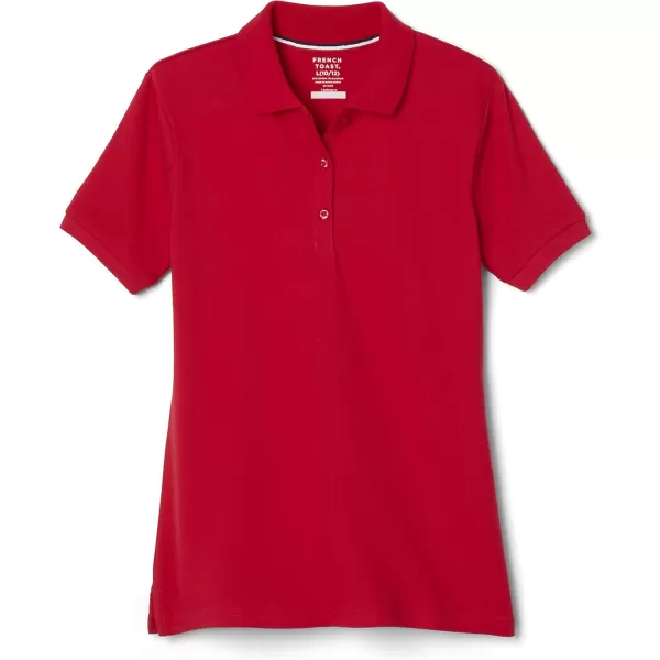 French Toast Girls' Short Sleeve Stretch Pique Polo Shirt