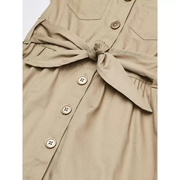French Toast Girls' Twill Safari Shirtdress