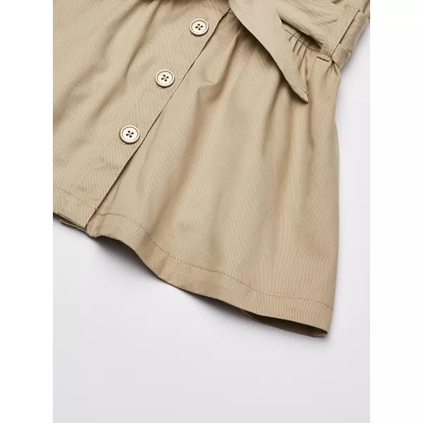 French Toast Girls' Twill Safari Shirtdress