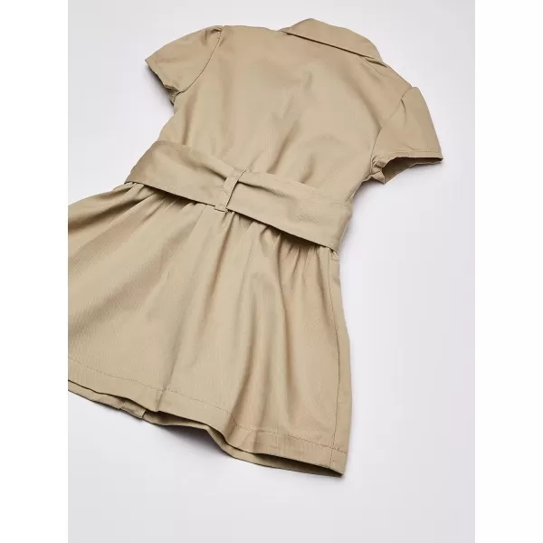 French Toast Girls' Twill Safari Shirtdress