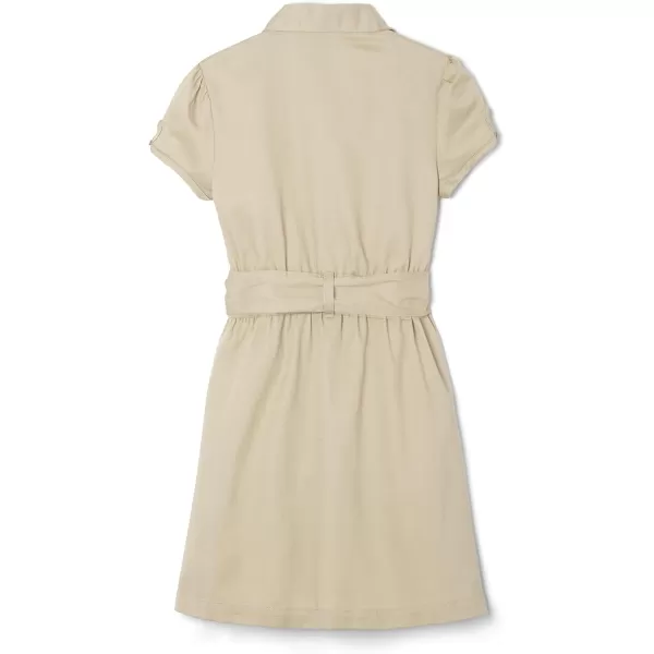 French Toast Girls' Twill Safari Shirtdress