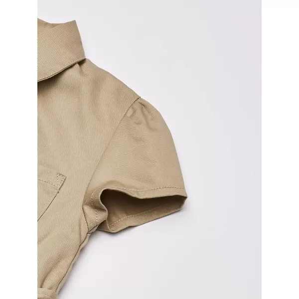 French Toast Girls' Twill Safari Shirtdress