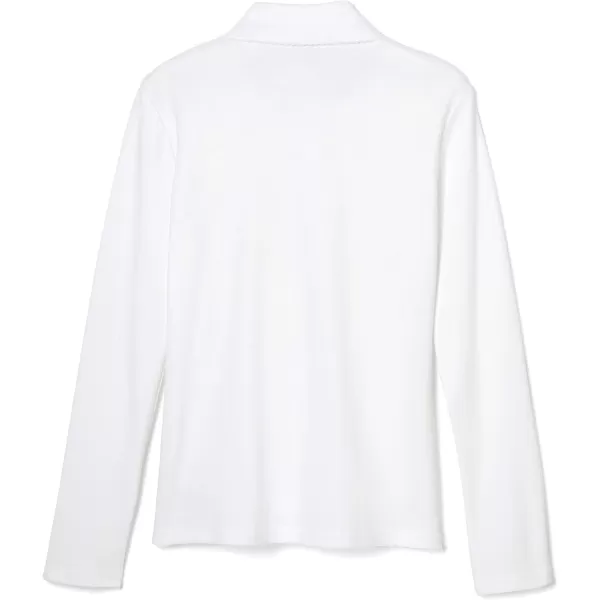 French Toast Girls' Uniform Long Sleeve Polo with Picot Collar 