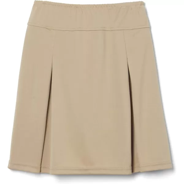 French Toast Little Girls' Kick Pleat Scooter, Khaki, 3T