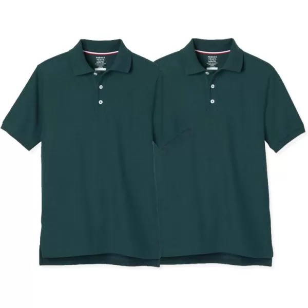 French Toast Boys' 2-Pack Short Sleeve Pique Polo Shirt