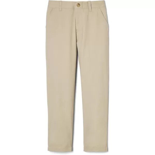 French Toast Boys' Adjustable Waist Straight Fit Stretch Twill Chino Pant