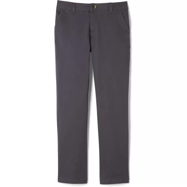 French Toast Boys' Adjustable Waist Straight Fit Stretch Twill Chino Pant