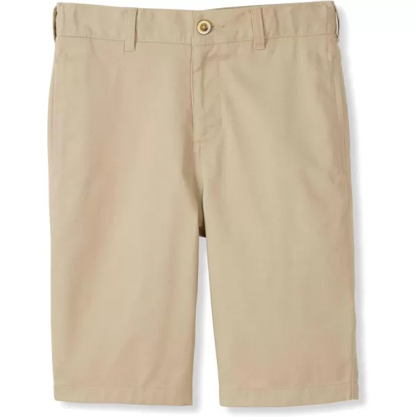 French Toast Boys' Adjustable Waist Stretch Flat Front Shorts  for School Uniform