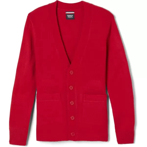 French Toast Boys' Anti-Pill V-Neck Cardigan Sweater 