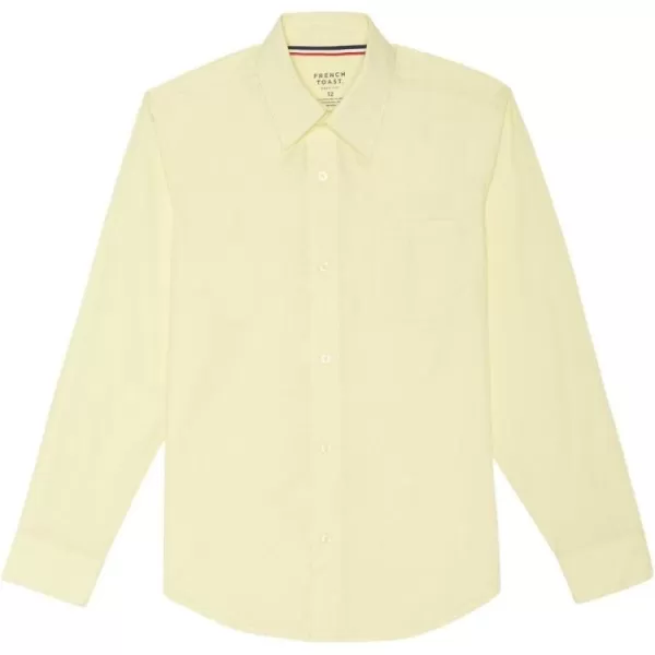 French Toast Boys' Expandable Collar Button Down Dress Shirt with Long Sleeves 
