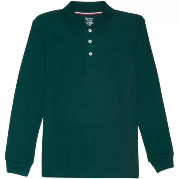 French Toast Boys' Long Sleeve Pique Polo Shirt