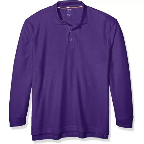 French Toast Boys' Long Sleeve Pique Polo Shirt