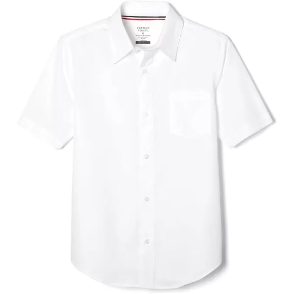 French Toast Boys' Short Sleeve Classic Poplin Dress Shirt 