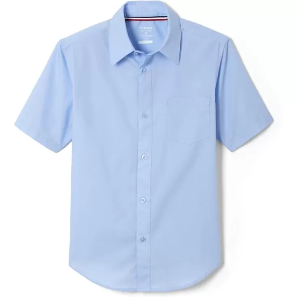 French Toast Boys' Short Sleeve Classic Poplin Dress Shirt 