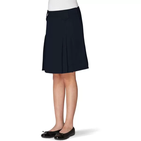 French Toast Girls' Front-Pleated Skirt with Tabs
