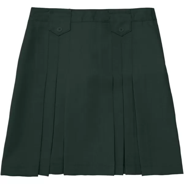 French Toast Girls' Front-Pleated Skirt with Tabs