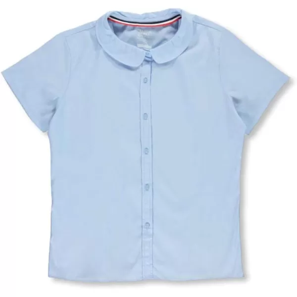 French Toast Girl's Short Sleeve Peter Pan Collar Blouse 