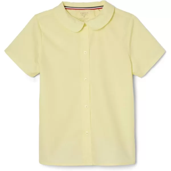 French Toast Girl's Short Sleeve Peter Pan Collar Blouse 