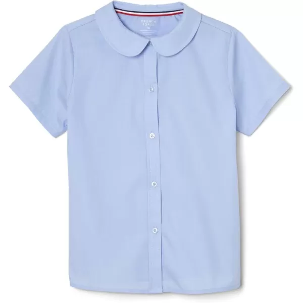 French Toast Girl's Short Sleeve Peter Pan Collar Blouse 