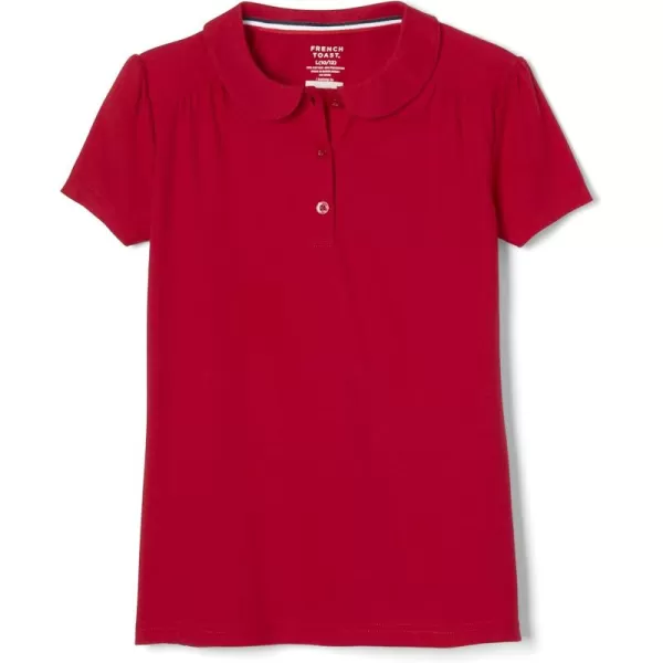 French Toast Girls' Short Sleeve Peter Pan Collar Polo