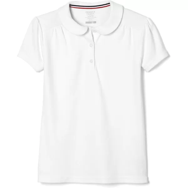 French Toast Girls' Short Sleeve Peter Pan Collar Polo