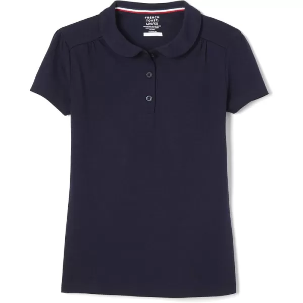 French Toast Girls' Short Sleeve Peter Pan Collar Polo